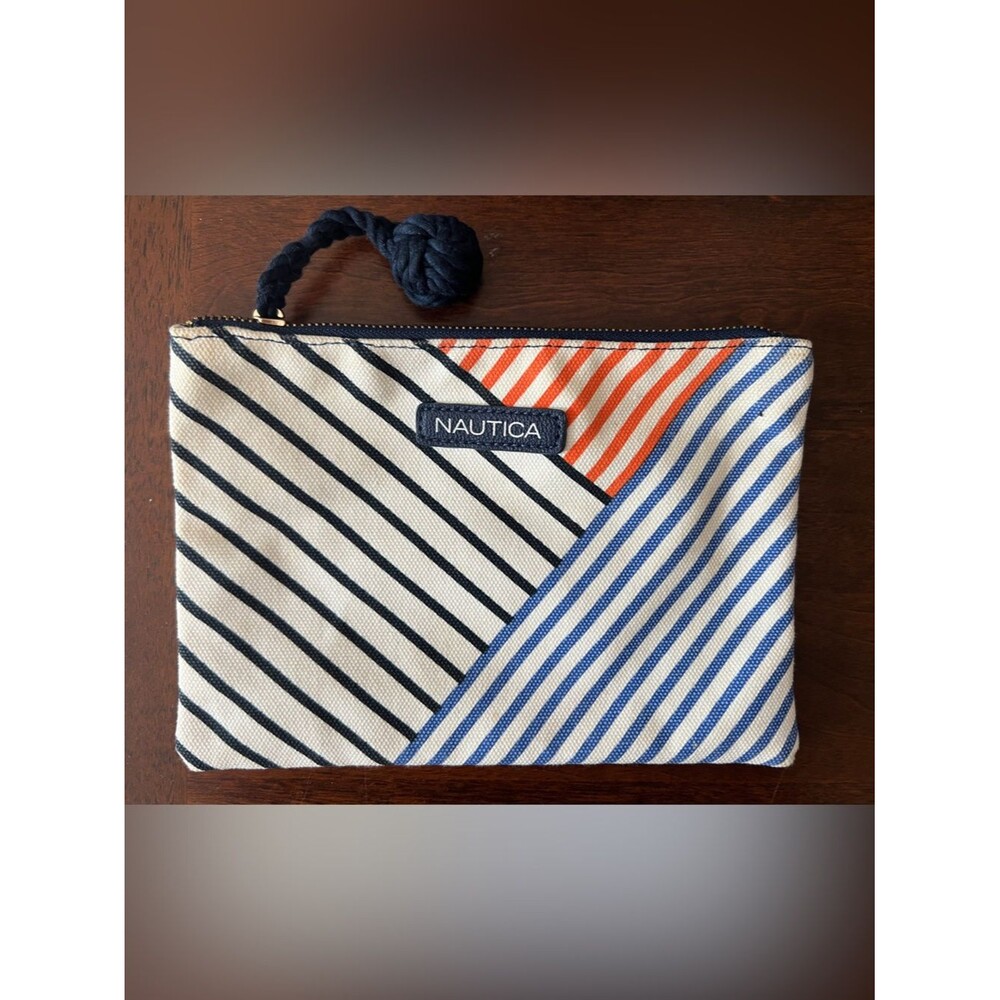 Nautica Striped Clutch Nautical Knot